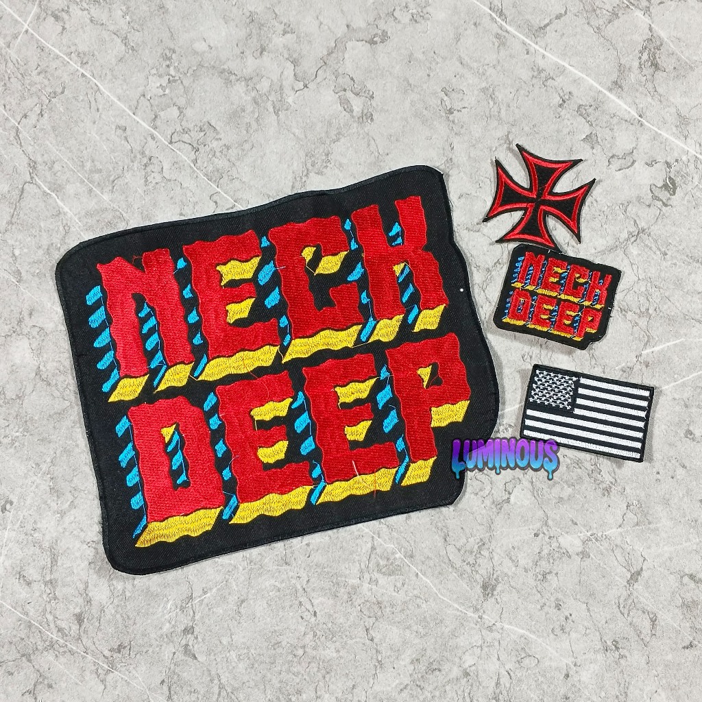 BACKPATCH BORDIR BACKPATCH BORDIR JAHIT PUNGGUNG BESAR SATU SET EMBLEM NEEK DEEP AKSESORIS PUNGGUNG