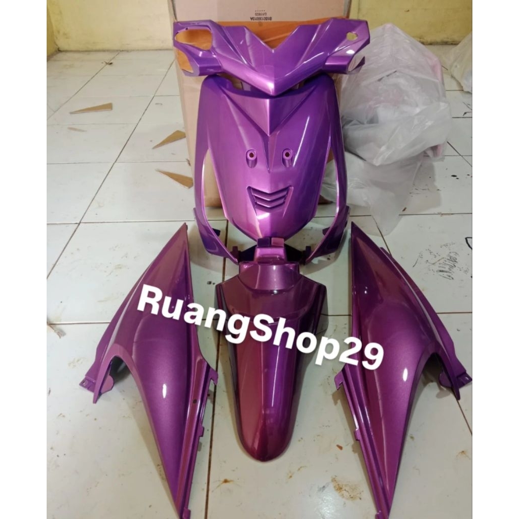 Cover Full Halus Body Beat Karbu Warna Ungu Lembayung Gold