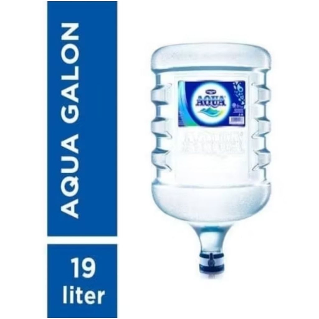 Aqua Galon + air 19 Liter