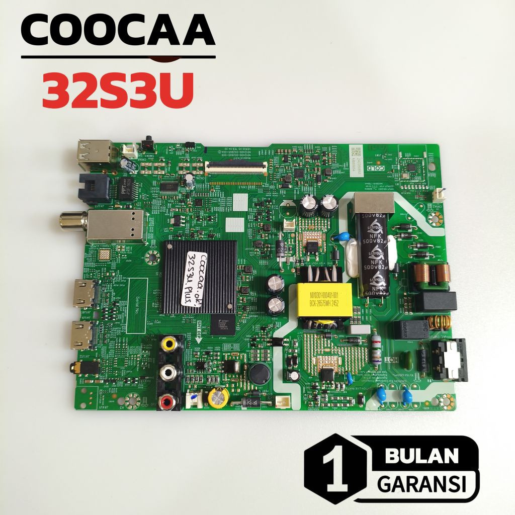 MAINBOARD COOCAA 32S3U - MB - MOTHERBOARD - MOBO - MODUL - MESIN TV COOCAA 32S3U