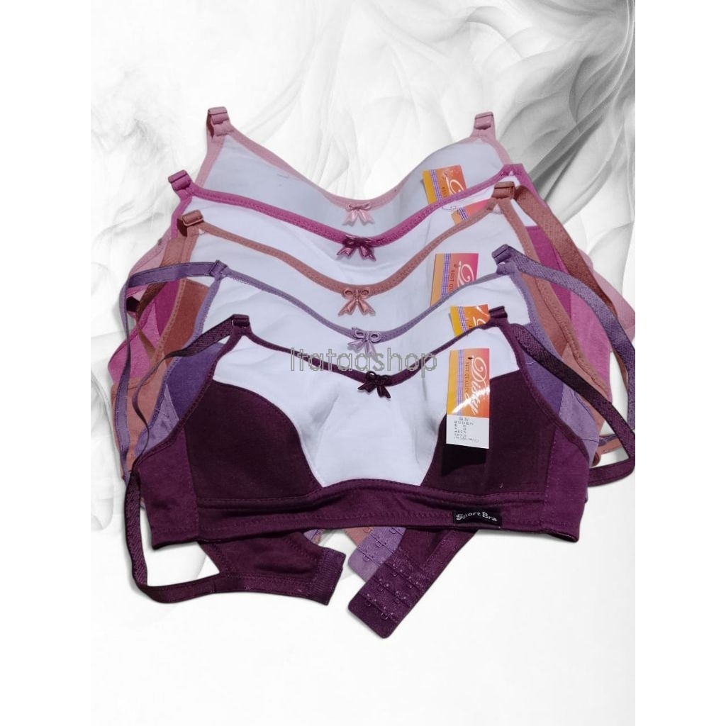 Bra Sport BH Wanita Remaja Tanpa Busa Tanpa Kawat Berkombinasi Warna Bervariasi Nyaman Dipakai Sehar