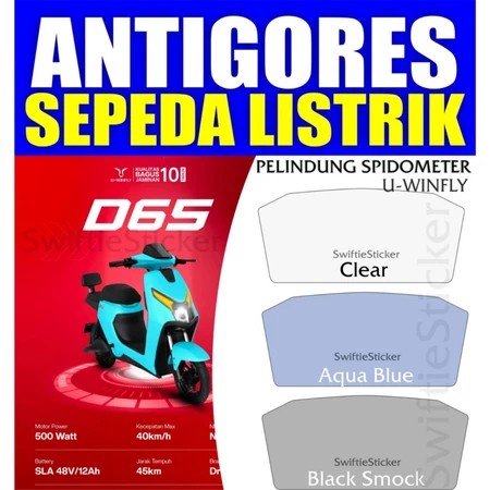 Super Promo Antigores Speedometer Sepeda Listrik Uwinfly D65 Aksesoris Sepeda Listrik Uwinfly D65