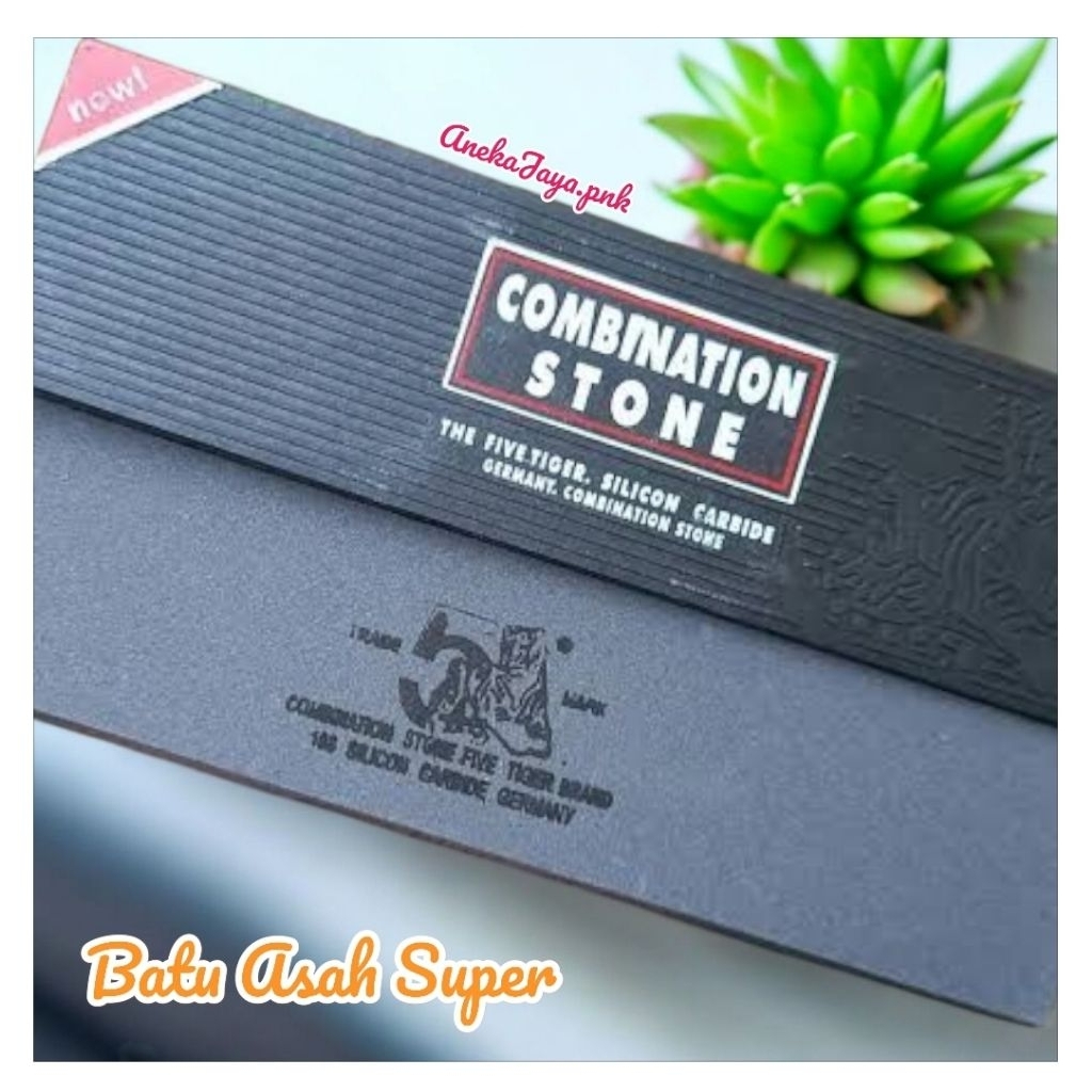 Batu Asah Cap 5 Tiger - Asahan Import Germany Teknologi - Pengasah Pisau Cangkul Dan Golok Dapur - S