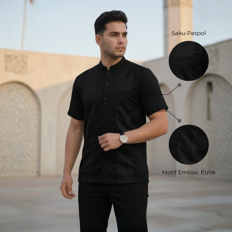 Elrayyan Koko Pria Embos Katun Toyobo Premium