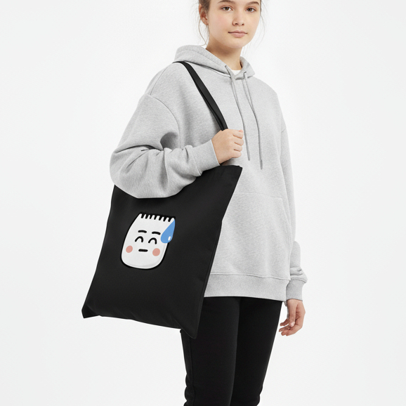 TAS TOTE BAG kain foldable bag penutup resleting kain drill halus PREMIUM ( PART 2) || Kiiyoomii ||