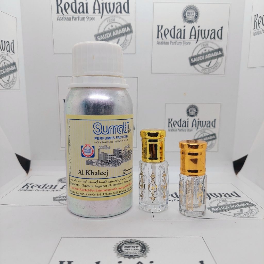 Al khaleej | Parfum Al khaleej Surrati | Minyak wangi Alkhaleej BIBIT MURNI 100 % By surrati
