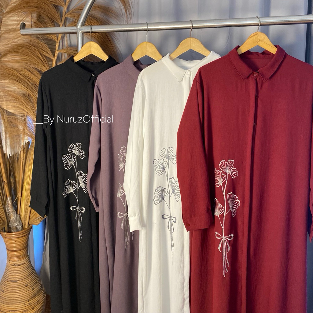 ALINA BORDIR DRESS CRINKLE AIRFLOW