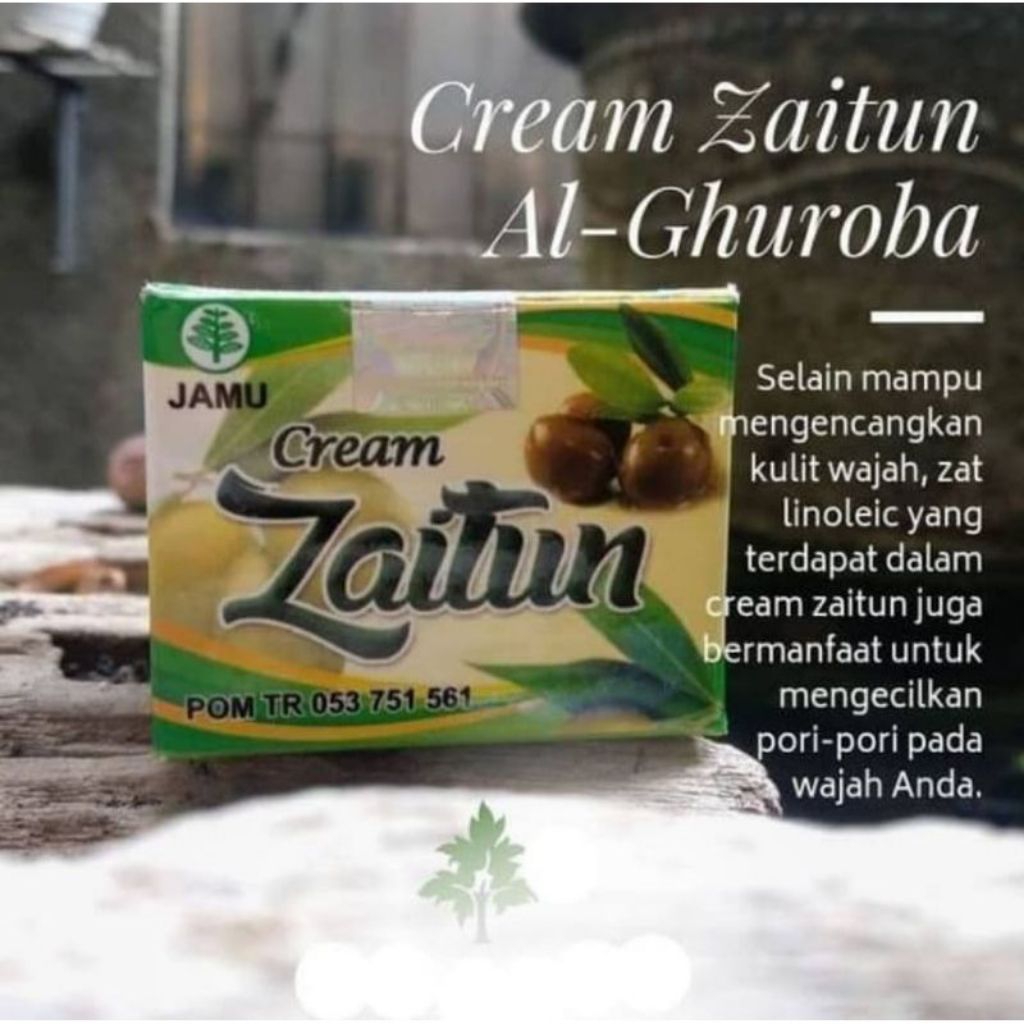 Krim Zaitun Alghuroba BPOM/ Cream Wajah Zaitu Al Ghuroba