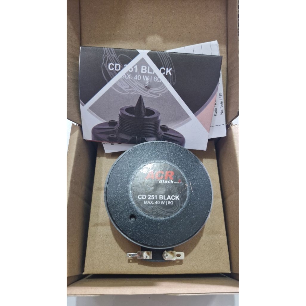 TWETER DRIVER TWETER ACR CD 251 BLACK MODEL ULIR ORIGINAL MERK ACR