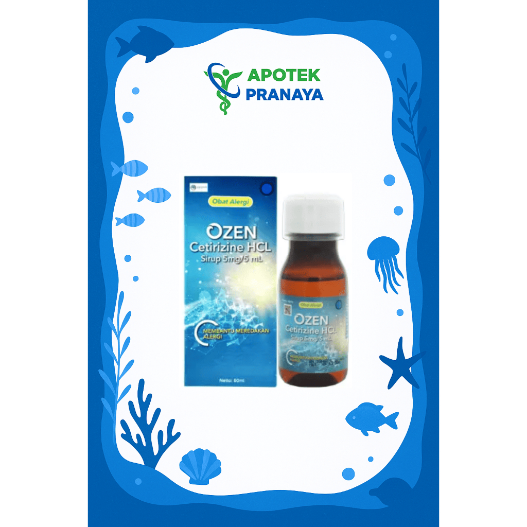 Ozen Sirup Cetirizine HCL - Obat Alergi