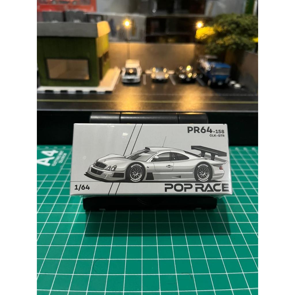 Pop Race 1/64 MERCEDES-BENZ AMG CLK GTR - SILVER