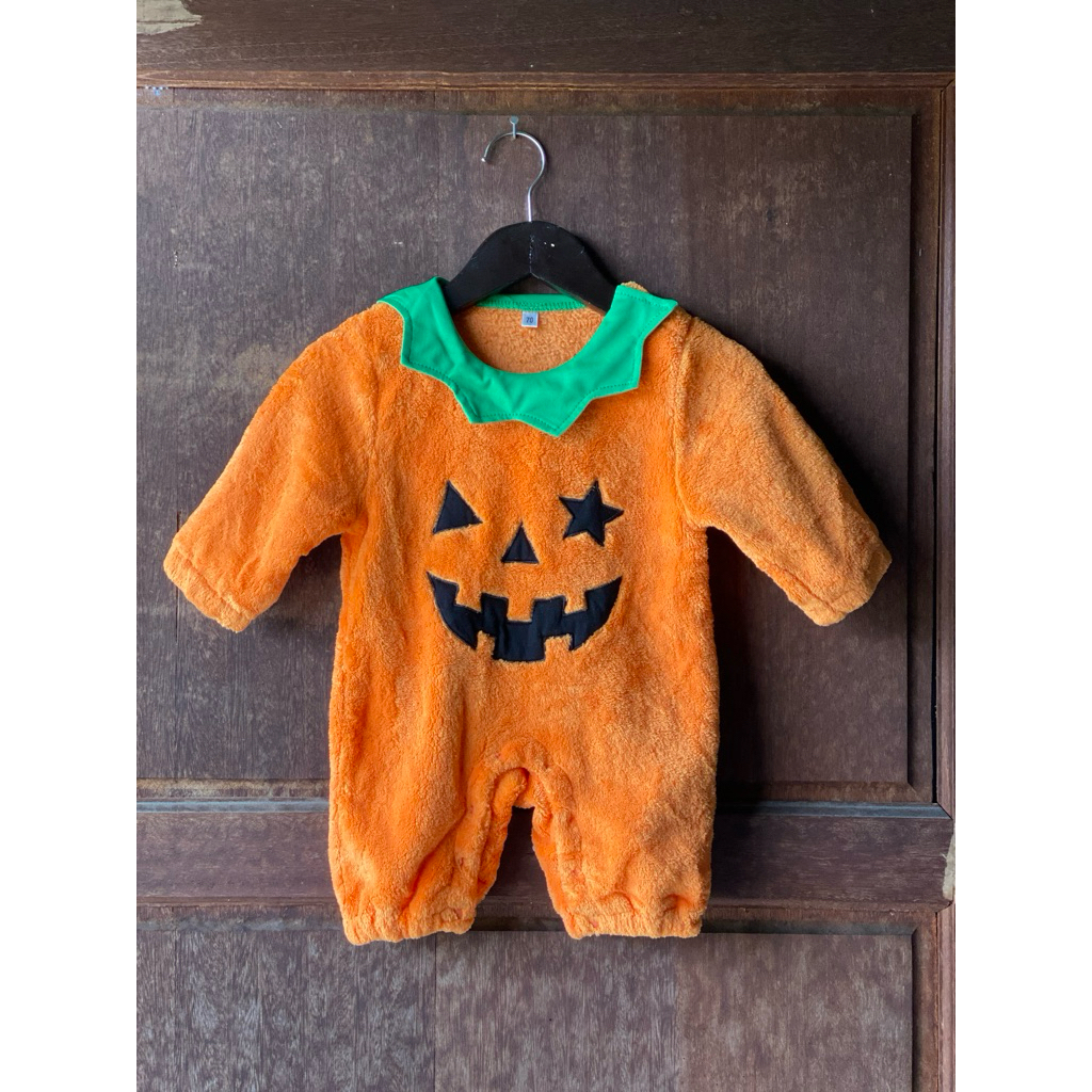 PRELOVED PL jp jumper romper bulu serpa serpha karakter kostum costum labu hallowen halowen baby bay