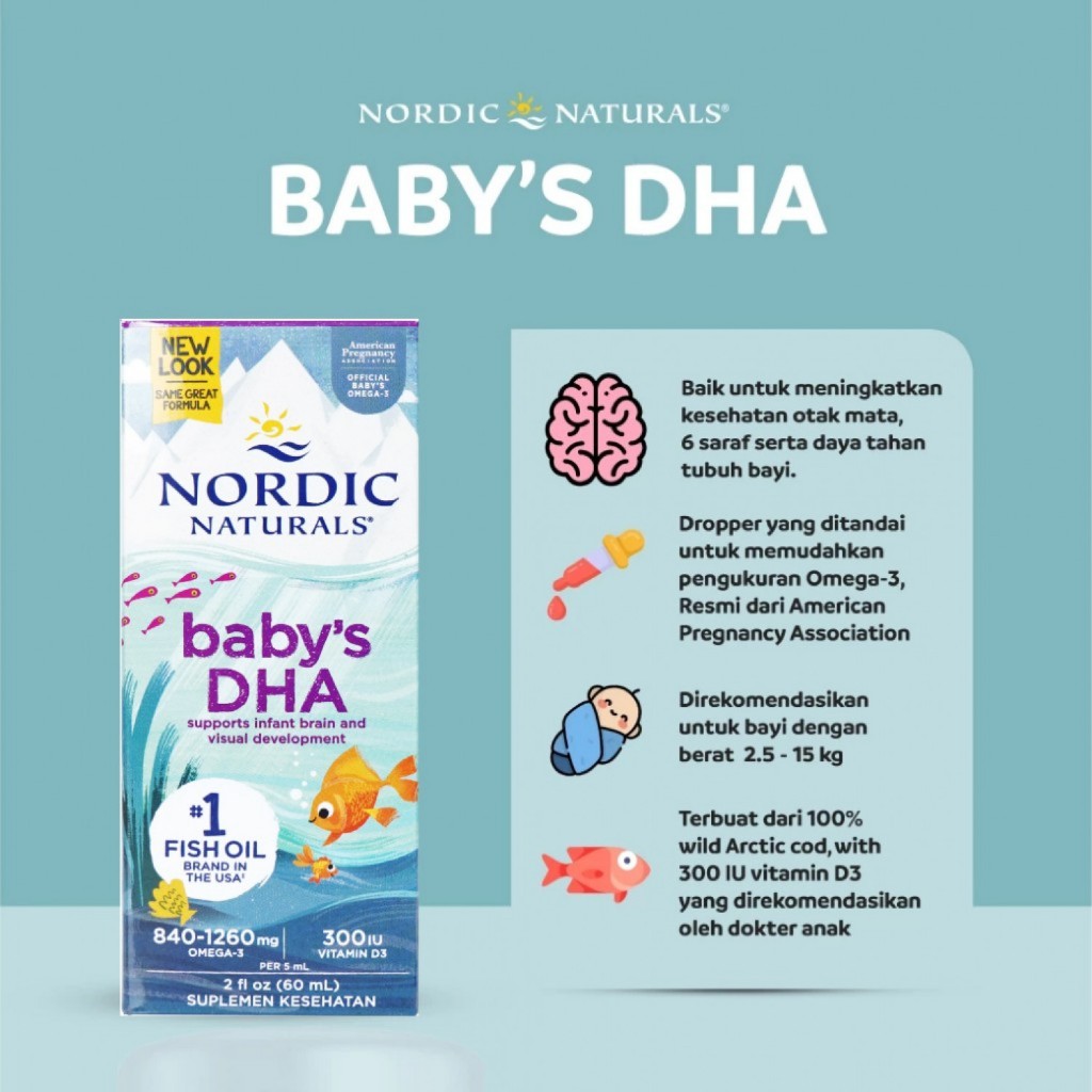 [READY] Nordic Naturals BPOM (Baby’s DHA / Baby’s DHA Vegetarian / Children’s DHA / Baby’s Vitamin D