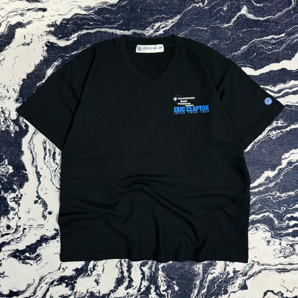 Vintage eric clapton japan tour volkswagen tshirt kaos