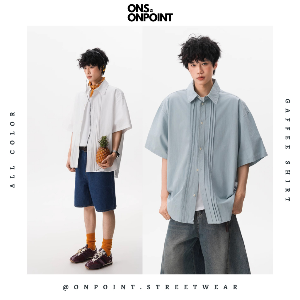 [ONS BY ONPOINT] Gaffee Shirt - kemeja pria denim kemeja denim unisex oversize korean style denim sh