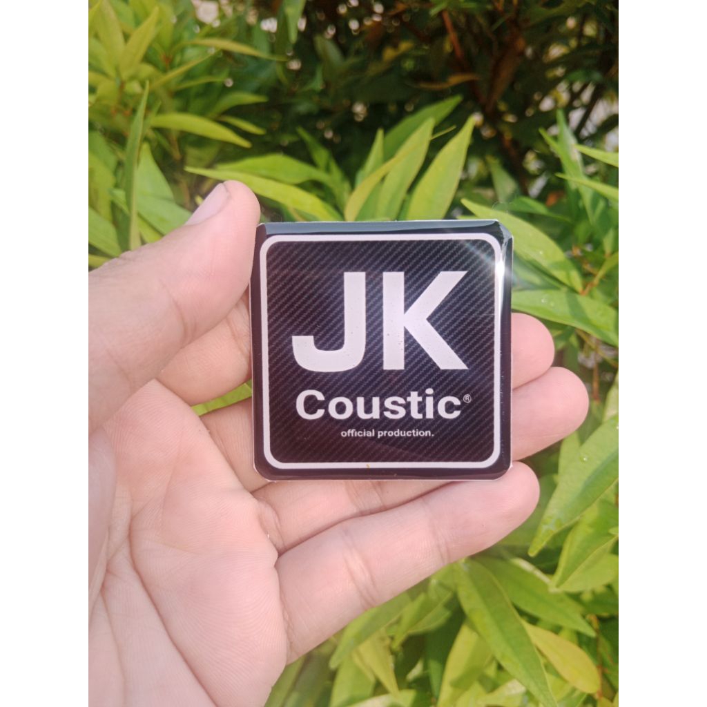 LOGO JK COUSTIC HITAM | LABEL JK COUSTIC HITAM | EMBLEM JK COUSTIC HITAM