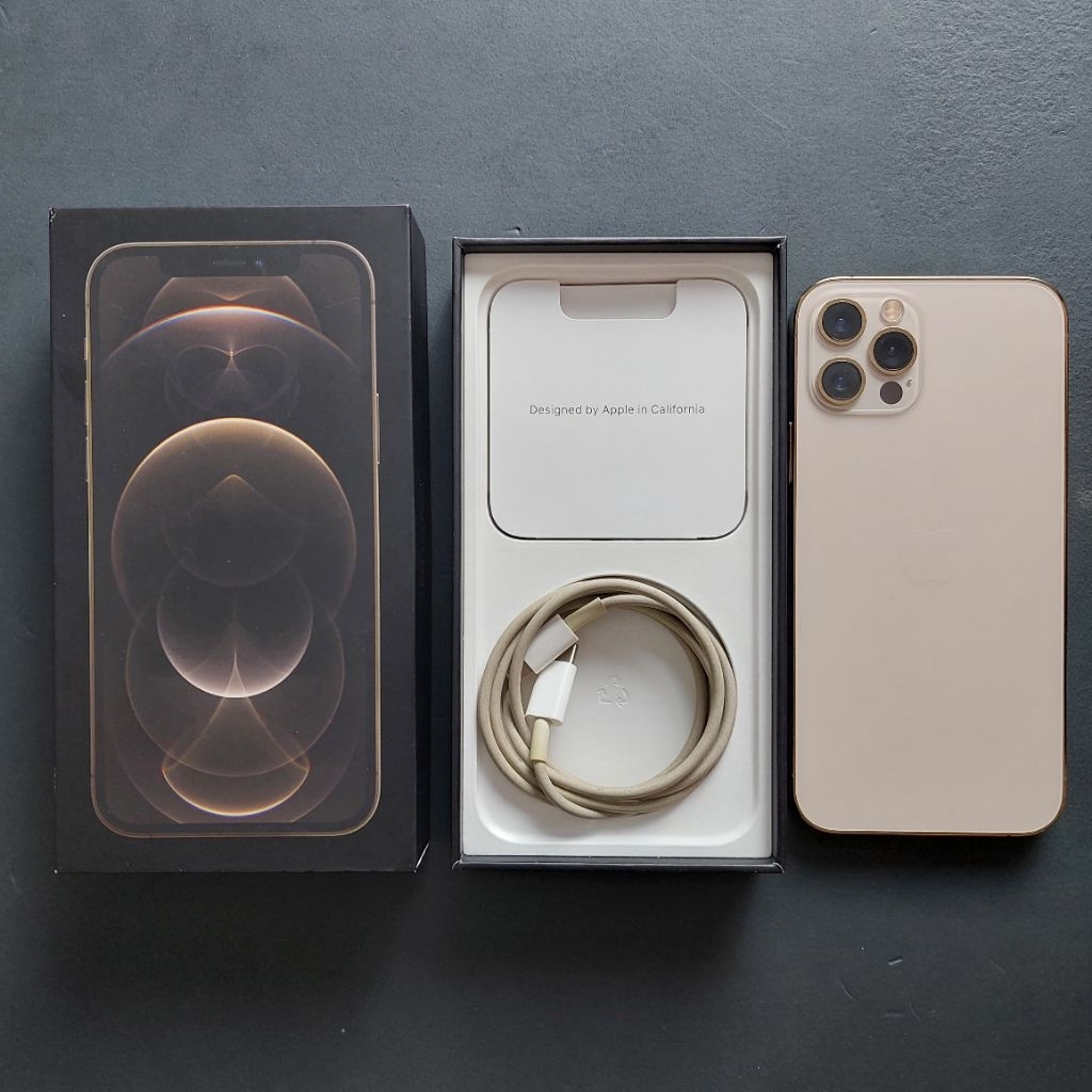 IPHONE 12 PRO 256GB GOLD EX GARANSI RESMI