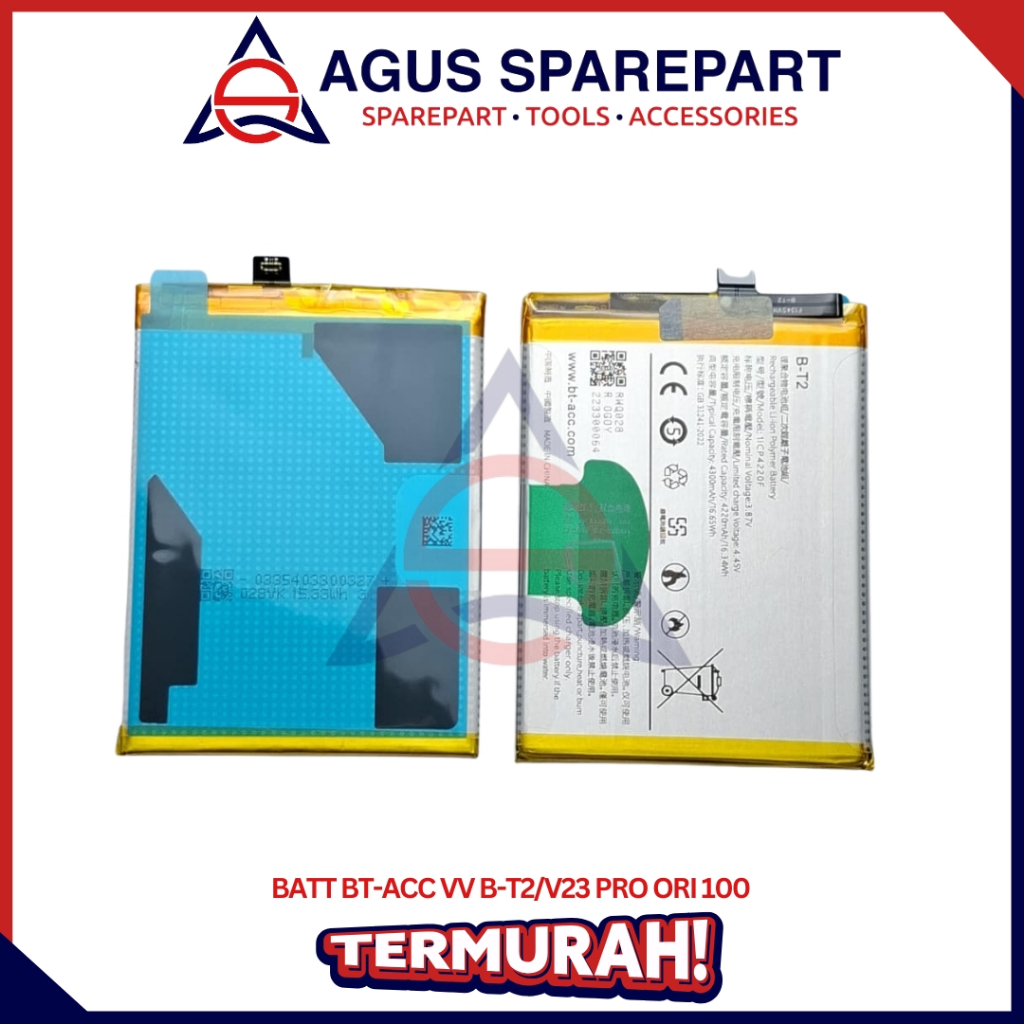 BATERAI VIVO B-T2 / V23 PRO ORI / BATRE / BATTERE / BATTERY