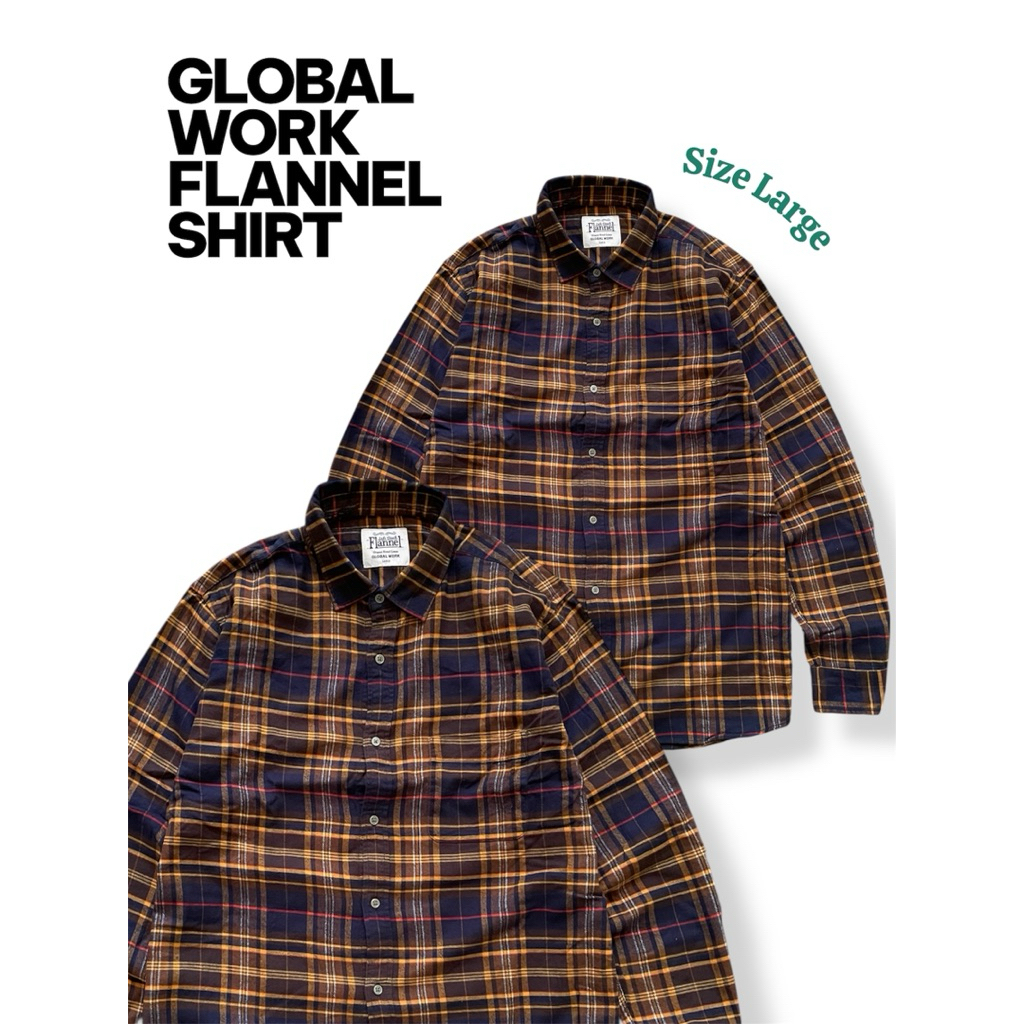 Global work Flannel Size L Second Original