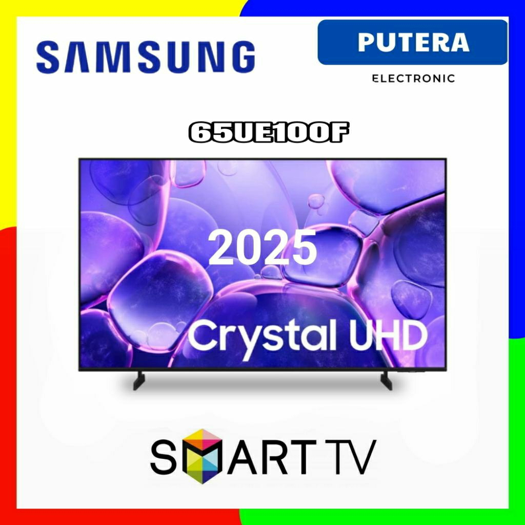 SAMSUNG 65 INCH 65UE100F SMART TV 65 INCH 4K Crystal UHD 2025 UE100F
