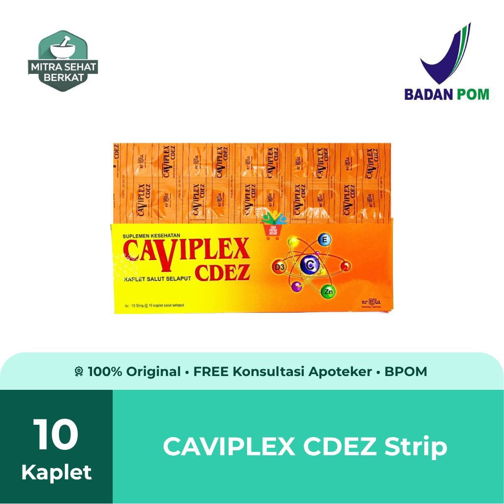 CAVIPLEX CDEZ STRIP Multivitamin Pemulihan Pasca Sakit