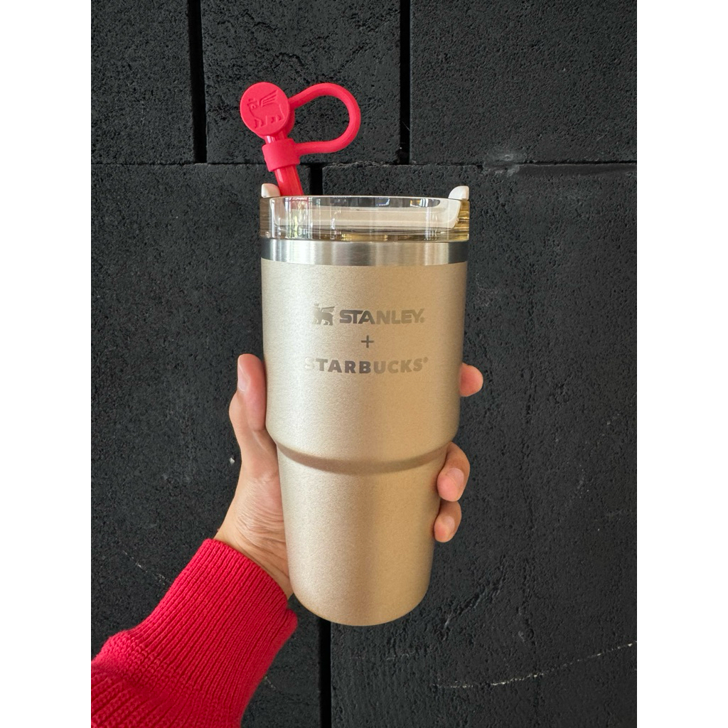 Starbucks Holiday Stanley Cookie House Quencher Ancho Gold 20 oz/591 ml/Venti