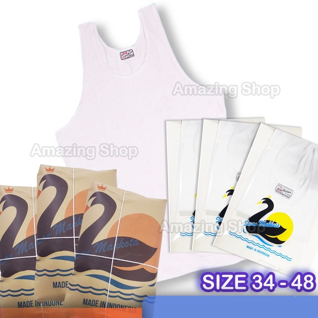 SWAN Kaos Singlet Pria Swan / Kaos Kutang Pria