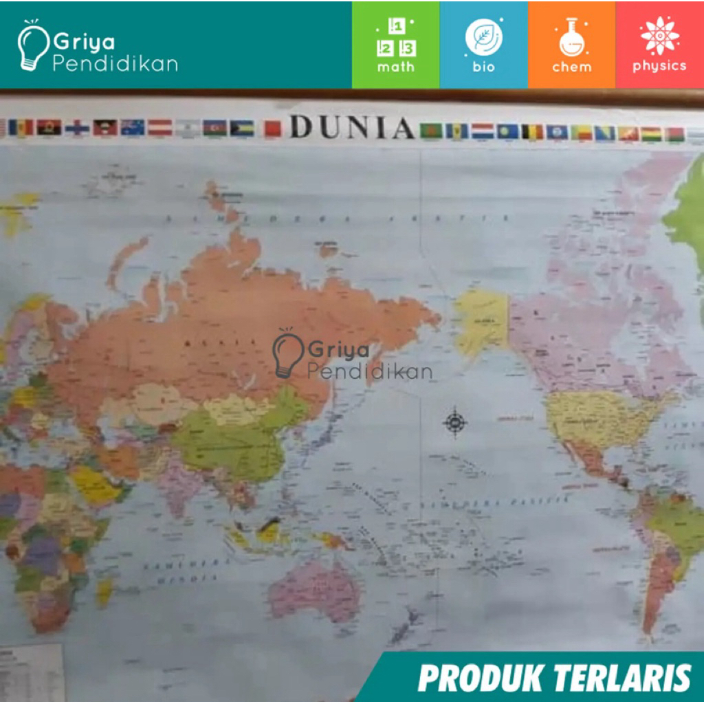 Peta Dunia bingkay kayu