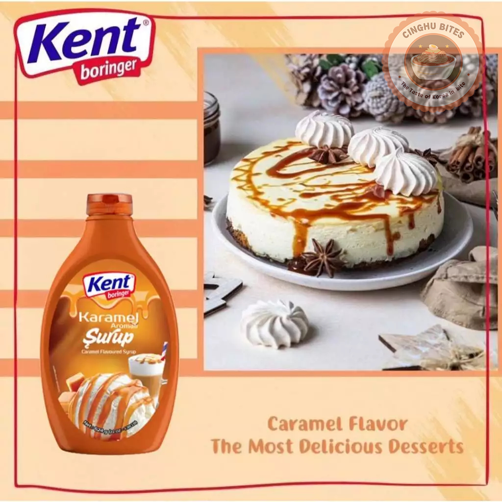 KENT BORINGER CARAMEL SYRUP 624gr (SIRUP MINUMAN - TOPPING MINUMAN - SIRUP COFFEE - TOPPING COFFEE -