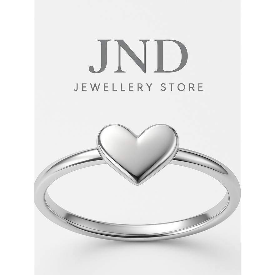 Cincin Love Suasa Asli — Cincin Emas Hati Simple Elegan Wanita / Couple | JND jewellery store