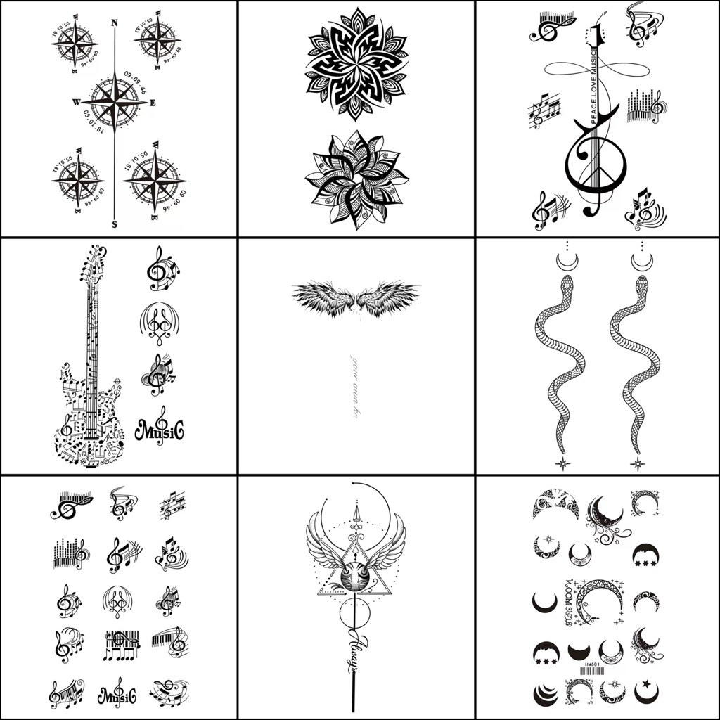 Stiker Tato Temporer Semi Permanen Fruit Ink Motif Random Part 4 Tahan 1-2 Minggu