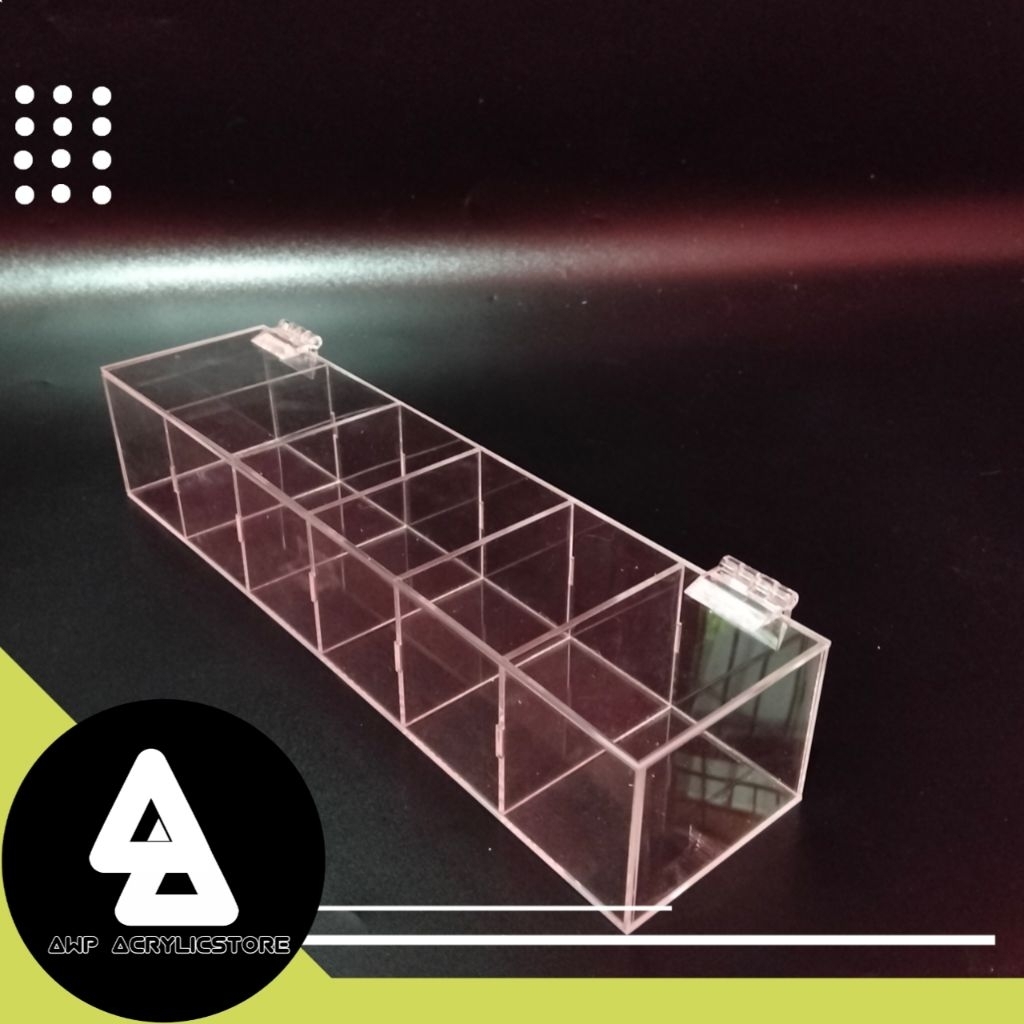 Kotak Jam Tangan Akrilik Transparan 6 kotak