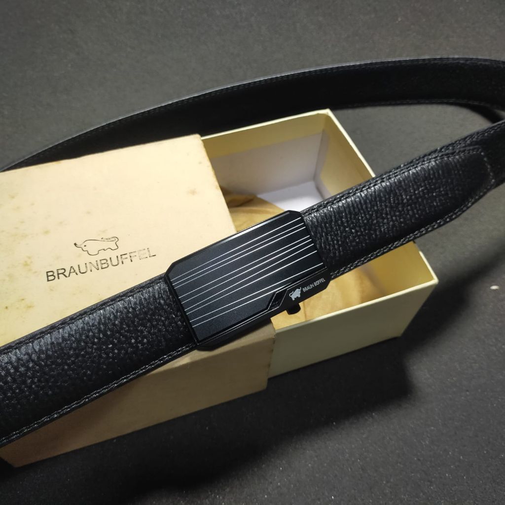 Ikat pinggang mewah sabuk belt formal pria type rel braun buffel bb001