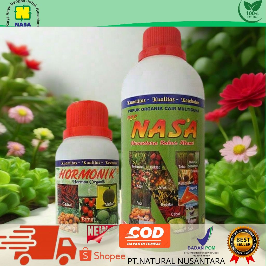pupuk organik nasa poc nasa 500cc dan hormonik 100cc