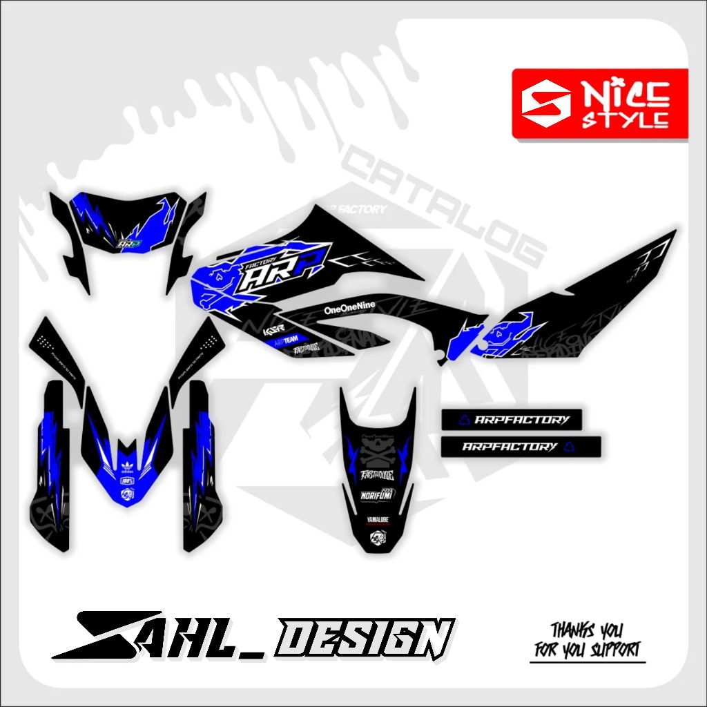 Decal Yamaha Wr 155 Superglossy Premium - Decal Wr155 Konsep Supermoto