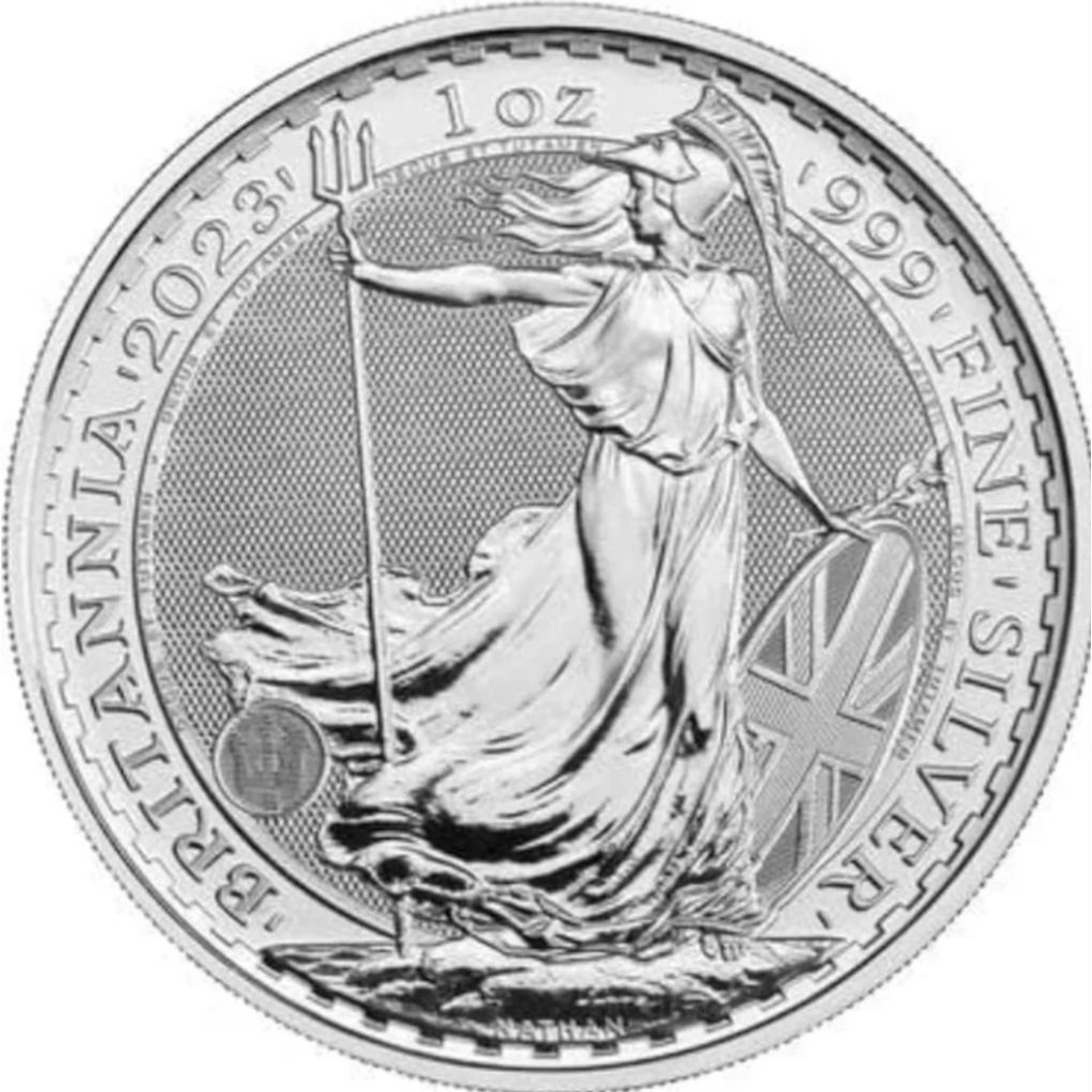 Koin Perak Britannia 1 Oz Inggris 999 Fine Silver Coin