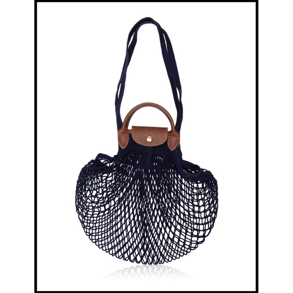 LC - Le Pliage Filet Top Handle Bag Black ORI