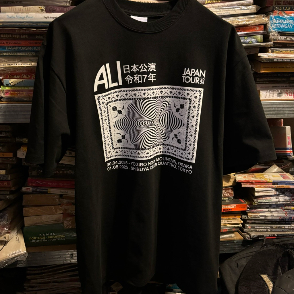 ORIGINAL OFFICIAL MERCH TSHIRT ALI JAPAN TOUR 2025 KAOS