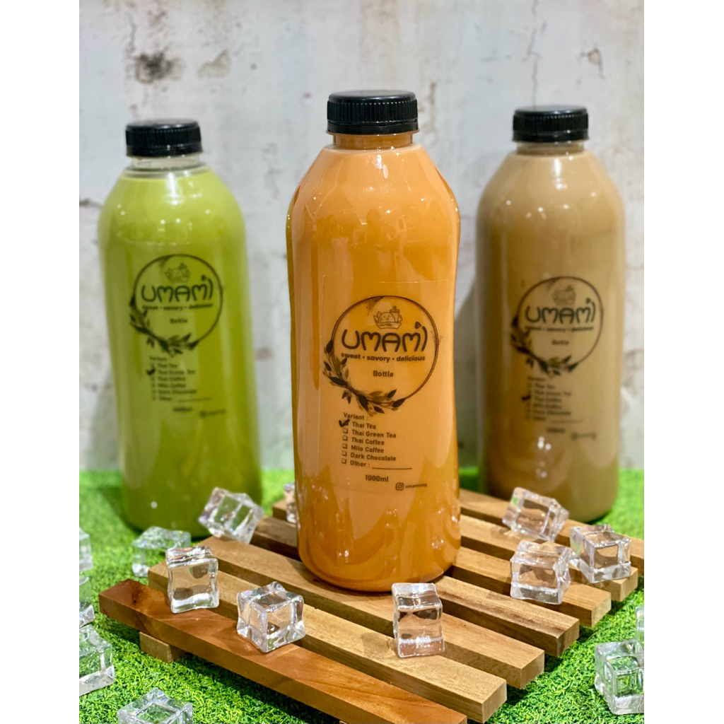 Minuman Thai Tea / Green Tea / Coffee Botol 1 Liter