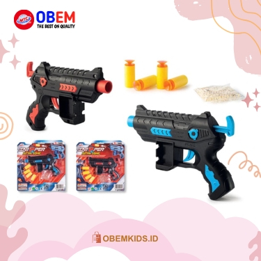 OBEM Cod Mainan Anak Pistol Mainan Sniper Ultra Sonic Gelsan 1Set Tembakan Peluru Mainan Anak