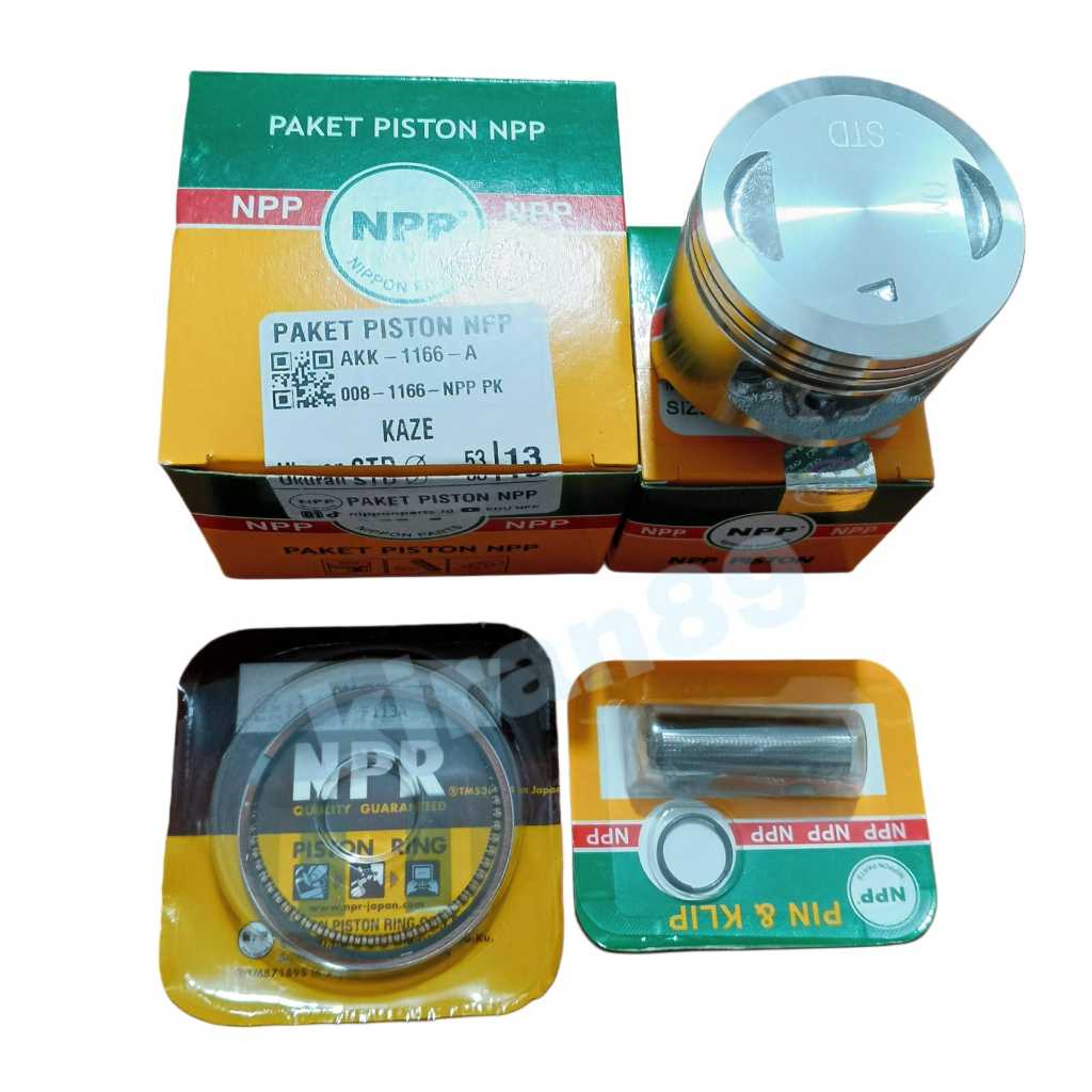 PISTON KIT KAZE PIN 13 OS STD 25 50 75 100 125 150 175 200 ORI NPP
