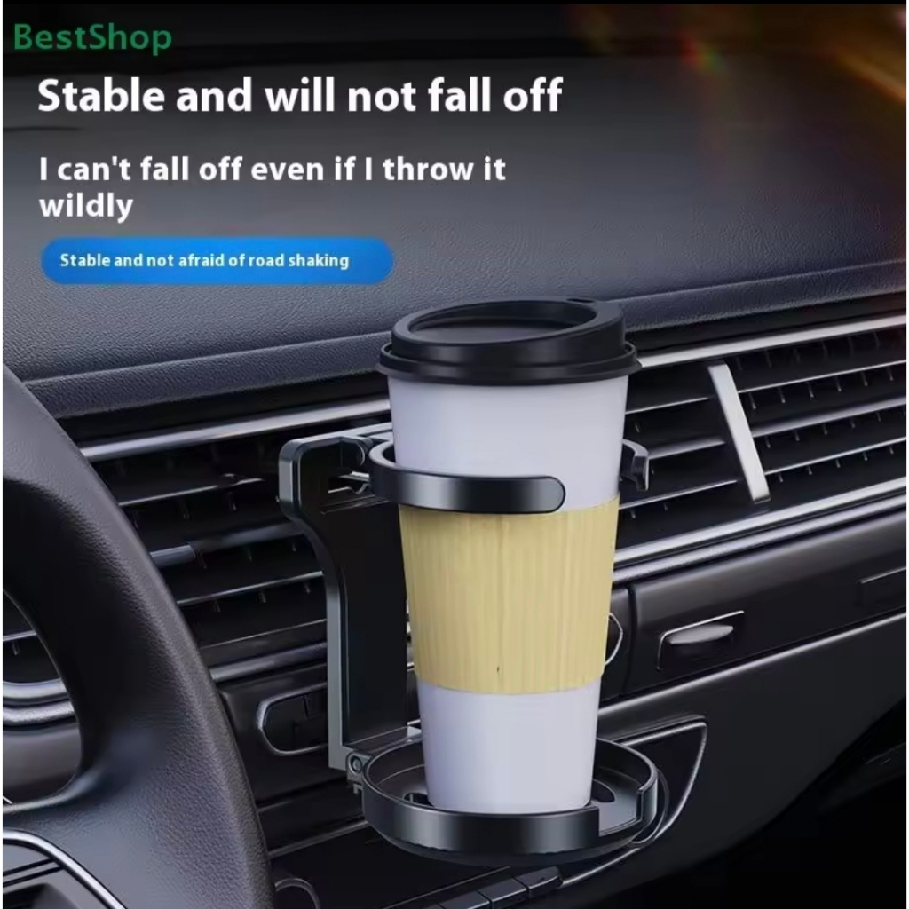 Tempat Gelas Mobil Lipat Holder Minum Ventilasi AC Botol Cup Holder H013
