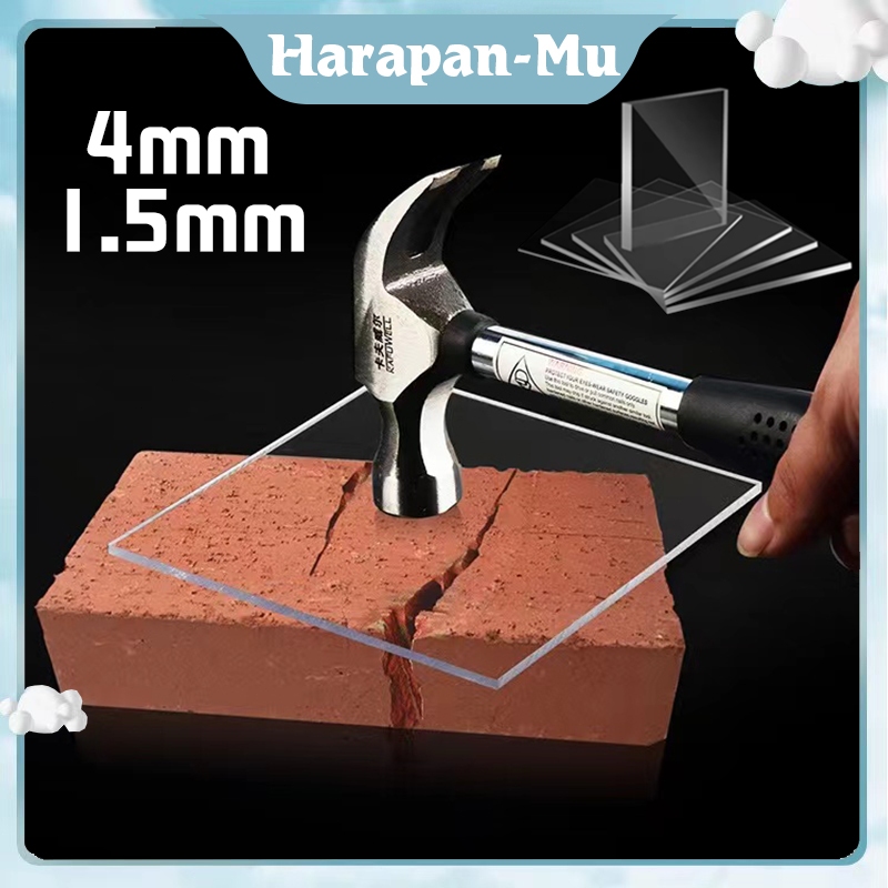 1.5mm/4mm Kristal Flat Atap Kanopi Polycarbonate / Kristal Flat Atap Kanopi Polycarbonate