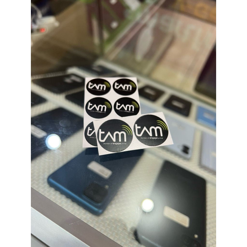 Stiker TAM dan IBOX dan Bli2 Stiker SEGEL box iPhone RESMI ukuran 1.5x1.5 dan 2x2cm