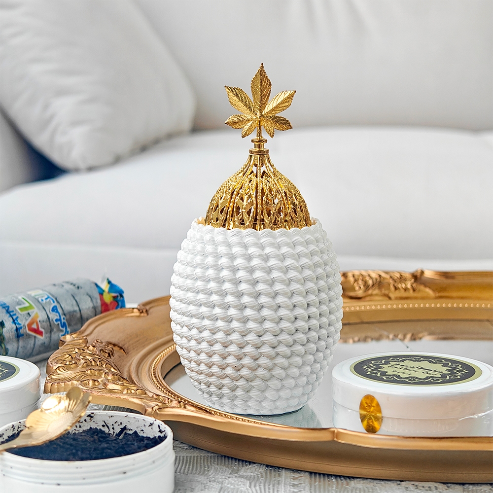 Tempat Bakar Dupa Arab Mabkharah Bulat Kerucut Tempat Bukhur Resin Tungku Dupa Buddha Dupa