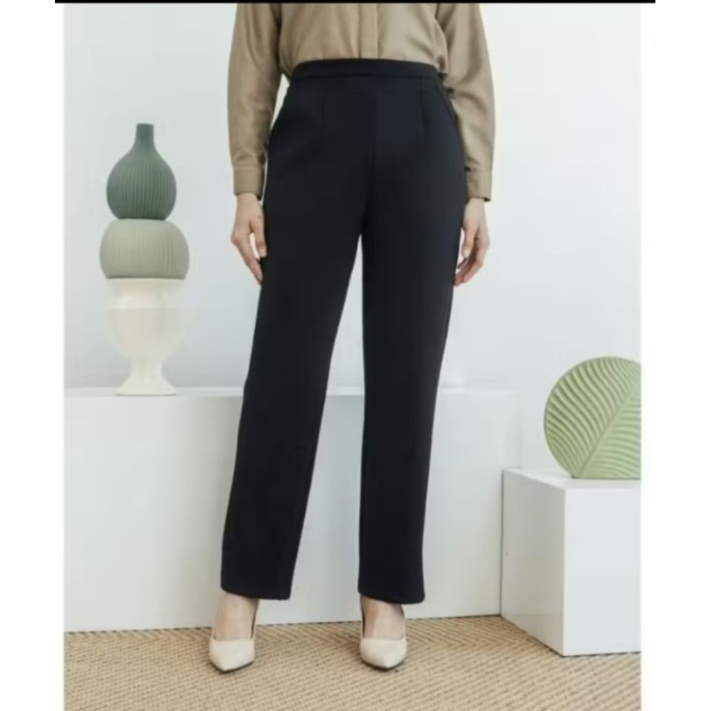 tailor pants basic black by geulis