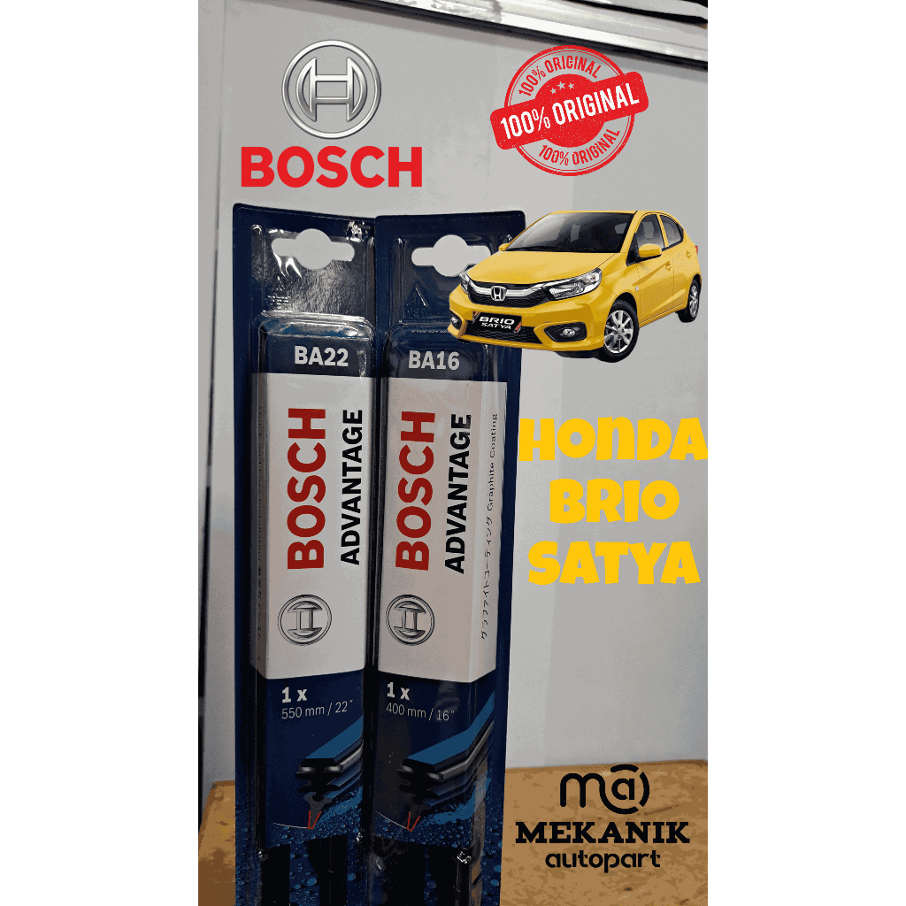BOSCH Wiper Mobil Honda Brio Satya