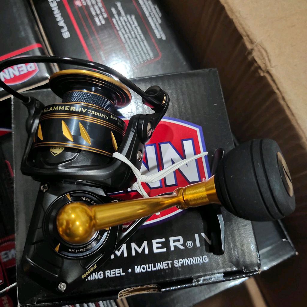 reel penn slammer IV 2500 atau 4500 hs gold