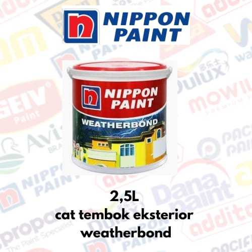 NIPPON PAINT CAT TEMBOK EKSTERIOR WEATHERBOND 2,5L / 3,5KG