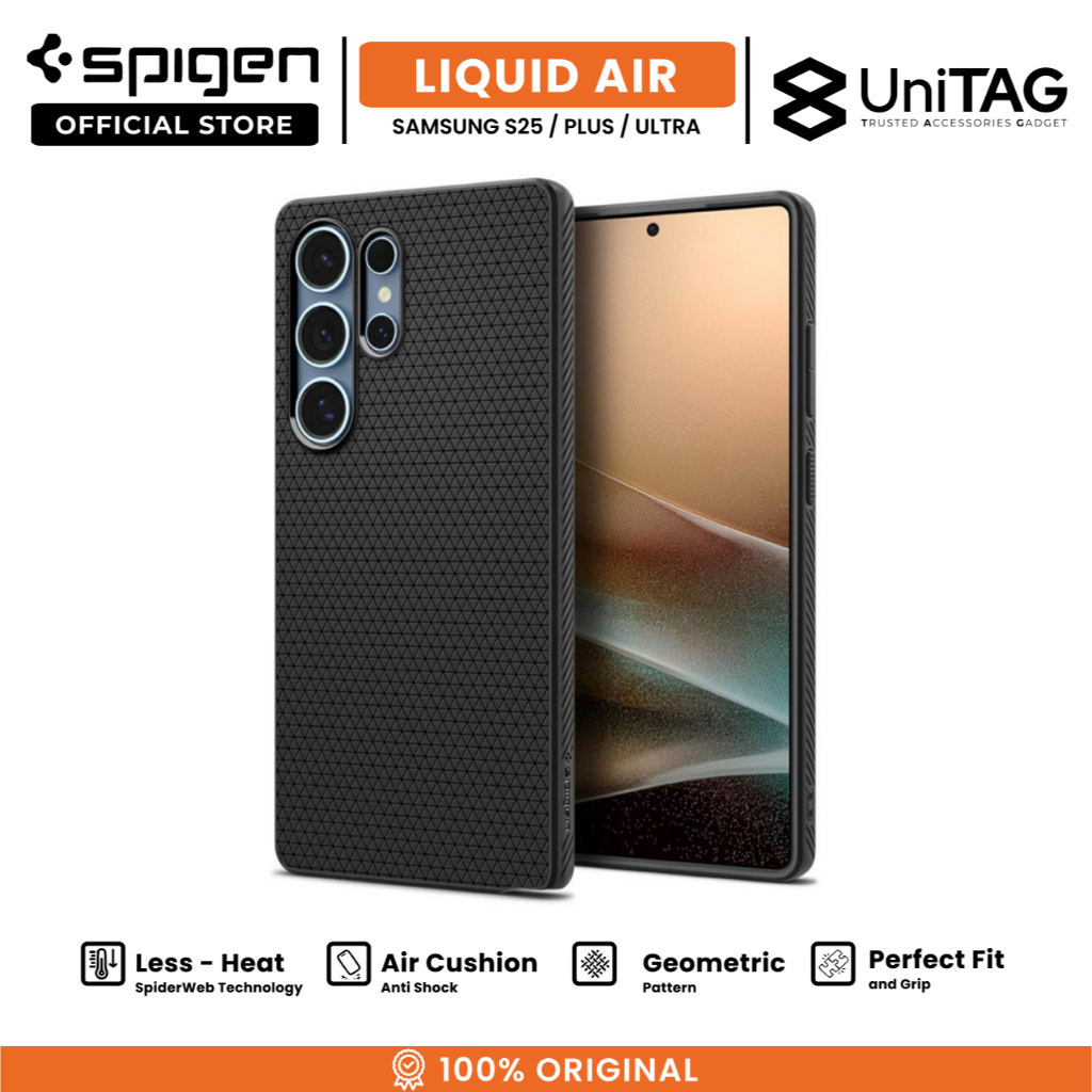 Case Samsung Galaxy S25 Ultra Plus Spigen Liquid Air Slim Anti Shock Crack Cover Softcase Casing
